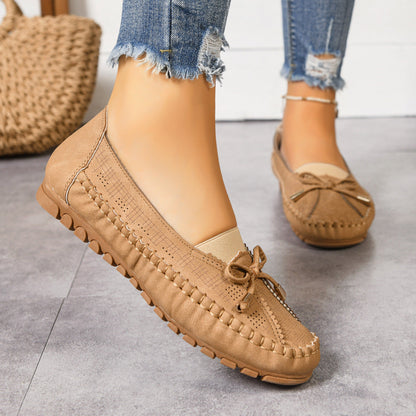 Women's Orthopedic Wide Fit Slip-On Loafers with Cushioned Comfort