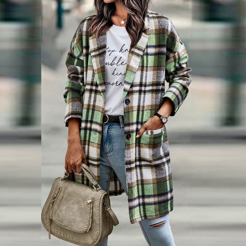 Women's Plaid Jacket