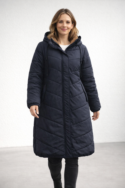 Women's Cozy Quilted Hooded Coat