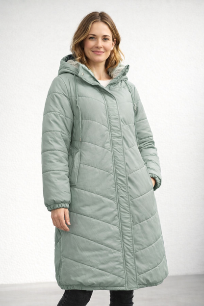 Women's Cozy Quilted Hooded Coat