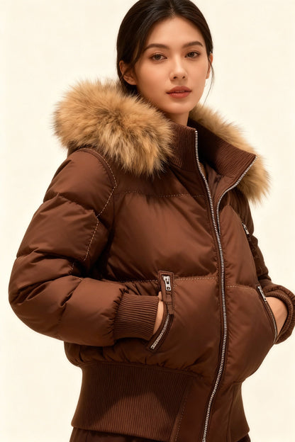 Cozy Quilted Hooded Winter Jacket