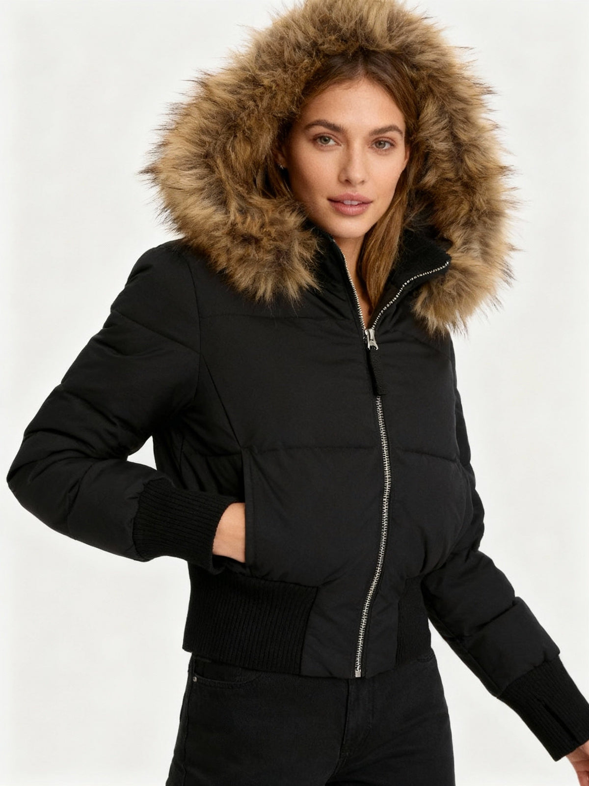 Cozy Quilted Hooded Winter Jacket