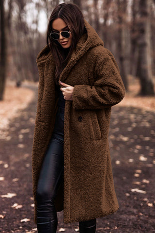 Cozy Hooded Longline Coat