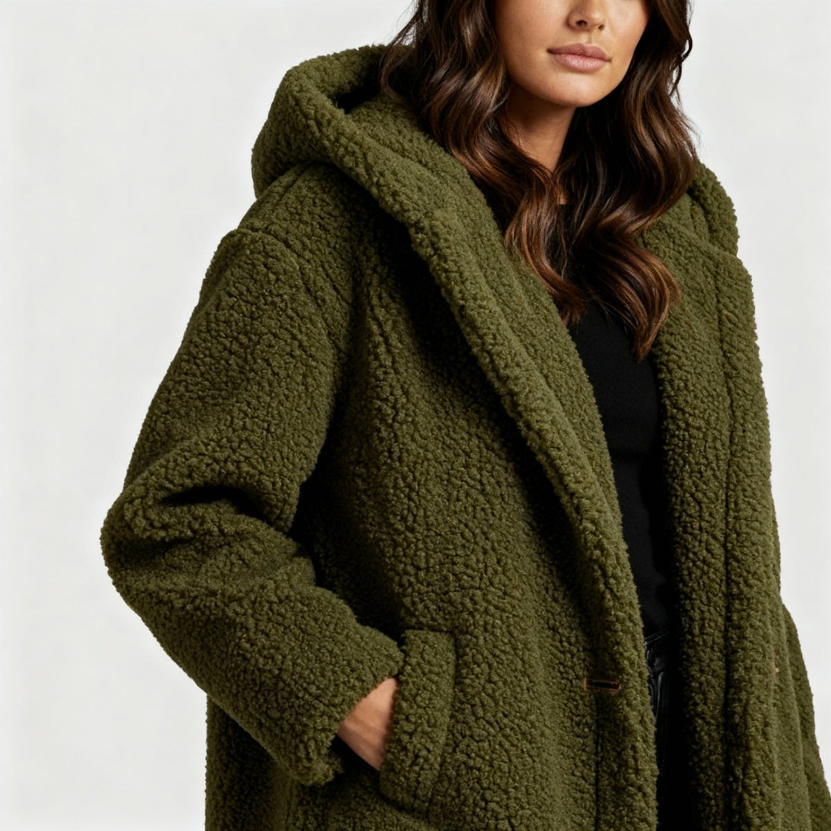 Cozy Hooded Longline Coat