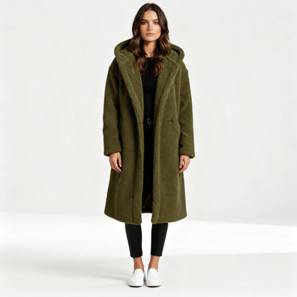 Cozy Hooded Longline Coat