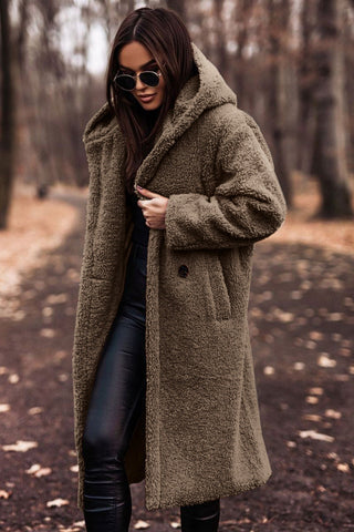 Cozy Hooded Longline Coat