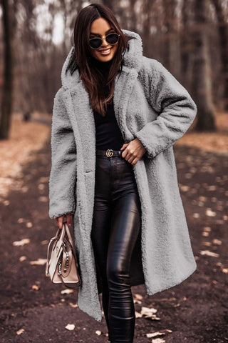 Cozy Hooded Longline Coat