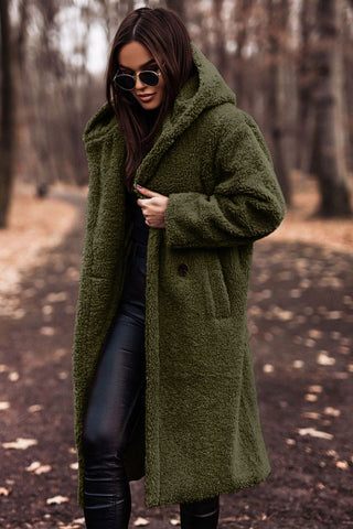 Cozy Hooded Longline Coat