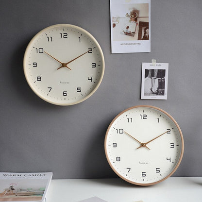 Wooden Wall Clock - Scandinavian Simplicity