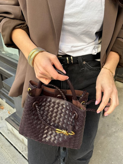 Woven Handbag Small – Compact and Elegant Braided Bag