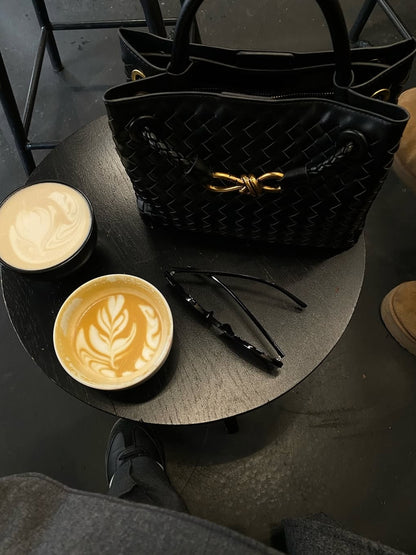 Woven Handbag Small – Compact and Elegant Braided Bag