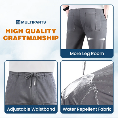 MultiPants - Men's High-Stretch Multi-Pocket Cargo Pants