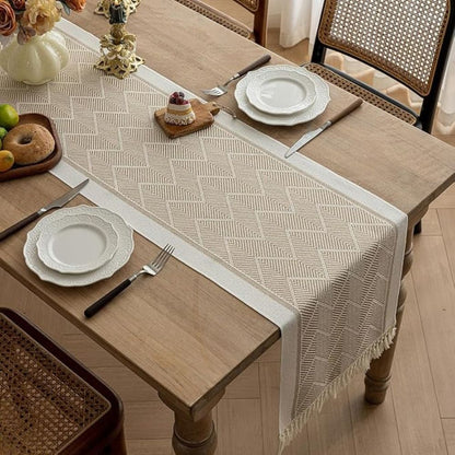 Diamond Weave Table Runner